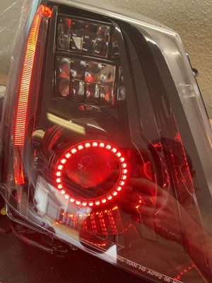 2008-2015 Cadillac CTS & CTS-V RGBW Color-Chasing LED Halo DRL Headlights LED headlight kit AutoLEDTech Oracle Lighting Trendz Flow Series RGBHaloKits OneUpLighting Morimoto