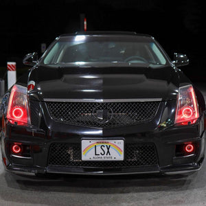 2008-2015 Cadillac CTS & CTS-V RGBW Color-Chasing LED Halo DRL Headlights LED headlight kit AutoLEDTech Oracle Lighting Trendz Flow Series RGBHaloKits OneUpLighting Morimoto