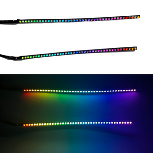 2008-2015 Cadillac CTS CTS-V RGBW Color-Chasing LED Halo DRL Kit LED headlight kit AutoLEDTech Oracle Lighting Trendz Flow Series RGBHaloKits OneUpLighting Morimoto