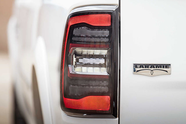 2009-2018 Dodge Ram Red/Smoked LED Tail Lights - Fits all models LED headlight kit AutoLEDTech Oracle Lighting Trendz Flow Series RGBHaloKits OneUpLighting Morimoto