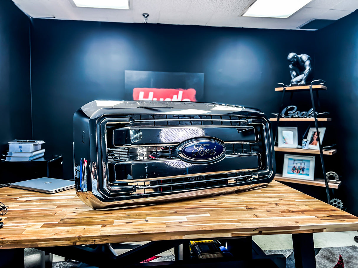 2011-2016 Ford Super Duty F250 F350 LED Grill Accent Lights Kit | XL, XLT, KR, Lariat, Platinum LED headlight kit AutoLEDTech Oracle Lighting Trendz Flow Series RGBHaloKits OneUpLighting Morimoto