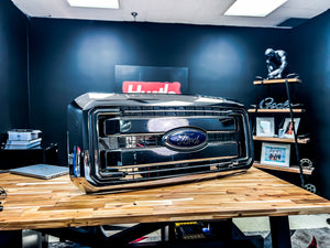 2011-2016 Ford Super Duty F250 F350 LED Grill Accent Lights Kit | XL, XLT, KR, Lariat, Platinum LED headlight kit AutoLEDTech Oracle Lighting Trendz Flow Series RGBHaloKits OneUpLighting Morimoto