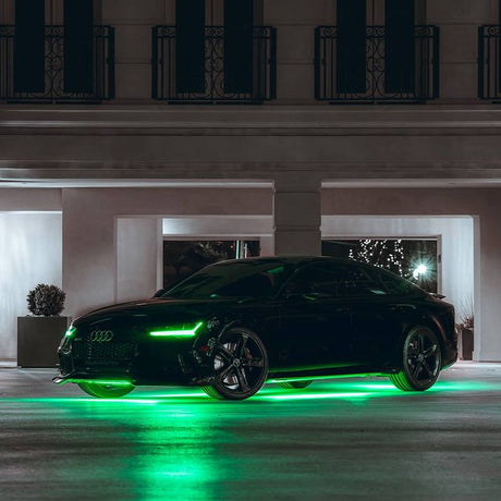 2012-2015 Audi A7/S7/RS7 RGBW Color-Chasing DRL Tube Kit LED headlight kit AutoLEDTech Oracle Lighting Trendz Flow Series RGBHaloKits OneUpLighting Morimoto
