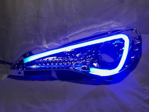 2012-2017 Scion FR-S RGBW Color-Chasing Spec-D LED Halo DRL Headlights LED headlight kit AutoLEDTech Oracle Lighting Trendz Flow Series RGBHaloKits OneUpLighting Morimoto