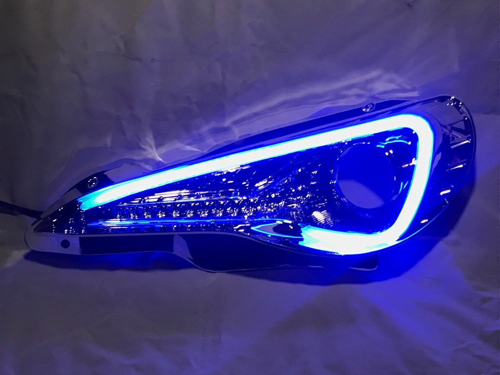 2012-2020 Toyota 86 GT86 RGBW Color-Chasing Spec-D LED Halo DRL Headlights LED headlight kit AutoLEDTech Oracle Lighting Trendz Flow Series RGBHaloKits OneUpLighting Morimoto