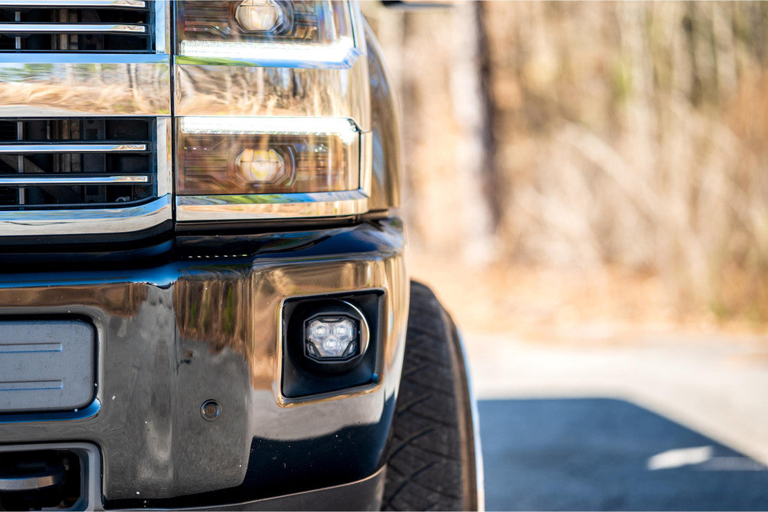 2014-2015 Chevrolet Silverado 1500 LED DRL Projector Replacement Headlights - AutoLEDTech.com