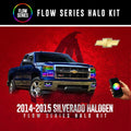 2014-2015 Chevrolet Silverado RGBW Color-Chasing LED Halo Kit (Halogen) LED headlight kit AutoLEDTech Oracle Lighting Trendz Flow Series RGBHaloKits OneUpLighting Morimoto