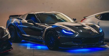 2014-2019 Chevrolet C7 Corvette RGBW +A LED DRL Boards LED headlight kit AutoLEDTech Oracle Lighting Trendz Flow Series RGBHaloKits OneUpLighting Morimoto
