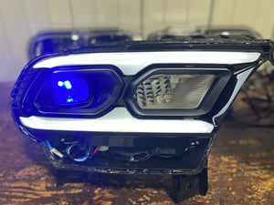 2021-2023+ Dodge Durango RGBW Color-Chasing LED DRL Prebuilt Headlights (Flow Series) LED headlight kit AutoLEDTech Oracle Lighting Trendz Flow Series RGBHaloKits OneUpLighting Morimoto