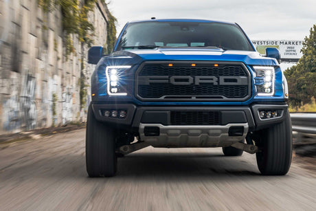 2015-2017 Ford F150 LED DRL Projector Headlights LED headlight kit AutoLEDTech Oracle Lighting Trendz Flow Series RGBHaloKits OneUpLighting Morimoto