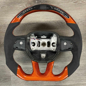 2015-2023 Dodge Charger Custom Carbon Fiber Steering Wheel w/ LED RPM Display LED headlight kit AutoLEDTech Oracle Lighting Trendz Flow Series RGBHaloKits OneUpLighting Morimoto