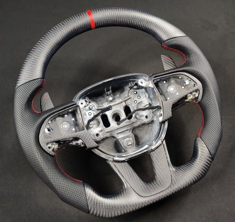 2015-2023 Dodge Charger Custom Carbon Fiber Steering Wheel w/ LED RPM Display LED headlight kit AutoLEDTech Oracle Lighting Trendz Flow Series RGBHaloKits OneUpLighting Morimoto