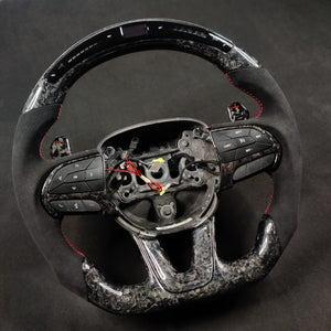 2015-2023 Dodge Charger Challenger Custom Carbon Fiber LED Steering Wheel - AutoLEDTech.com