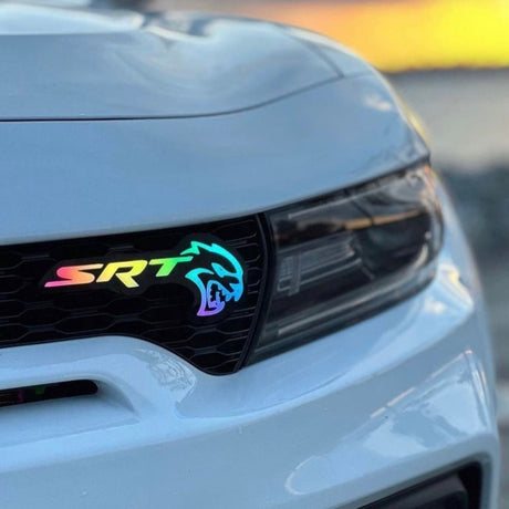 2015-2023 SRT Hellcat RGBW Flow Series LED Badge Emblem Logo - AutoLEDTech.com