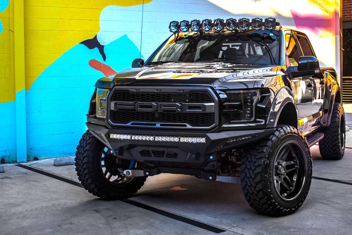 2015-2017 Ford F150 LED DRL Projector Headlights LED headlight kit AutoLEDTech Oracle Lighting Trendz Flow Series RGBHaloKits OneUpLighting Morimoto