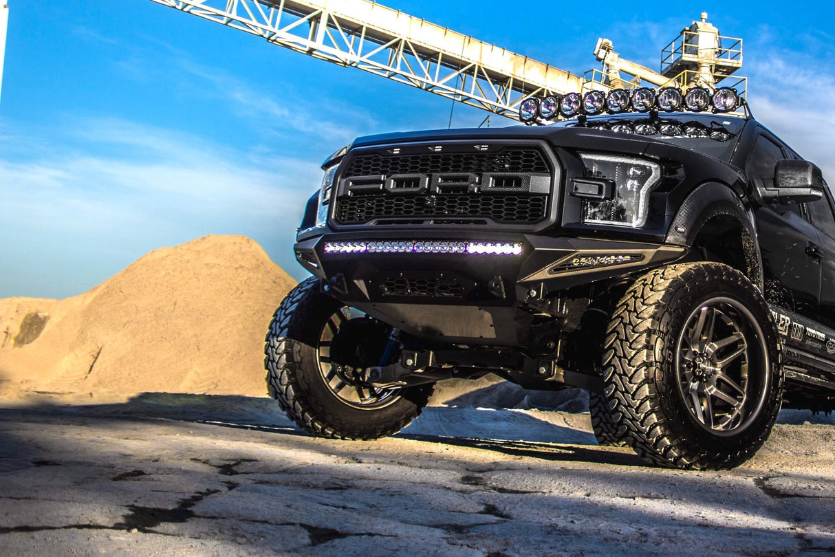 2015-2017 Ford F150 LED DRL Projector Headlights LED headlight kit AutoLEDTech Oracle Lighting Trendz Flow Series RGBHaloKits OneUpLighting Morimoto