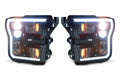 2016-2020 Ford Raptor & F150 White or Amber LED DRL Projector Headlight Assemblies LED headlight kit AutoLEDTech Oracle Lighting Trendz Flow Series RGBHaloKits OneUpLighting Morimoto