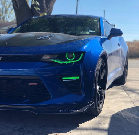 2016-2019 Chevrolet Camaro RGBW Color-Chasing LED DRL Boards LED headlight kit AutoLEDTech Oracle Lighting Trendz Flow Series RGBHaloKits OneUpLighting Morimoto