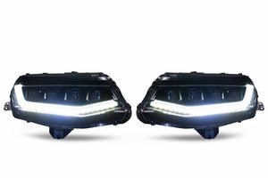 2016-2018 Chevrolet Camaro LED DRL Projector Headlights LED headlight kit AutoLEDTech Oracle Lighting Trendz Flow Series RGBHaloKits OneUpLighting Morimoto