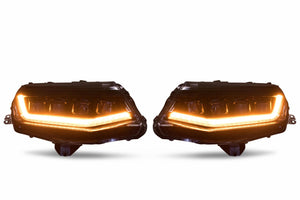 2016-2018 Chevrolet Camaro LED DRL Projector Headlights LED headlight kit AutoLEDTech Oracle Lighting Trendz Flow Series RGBHaloKits OneUpLighting Morimoto