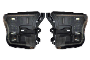2016-2020 Ford Raptor & F150 White or Amber LED DRL Projector Headlight Assemblies LED headlight kit AutoLEDTech Oracle Lighting Trendz Flow Series RGBHaloKits OneUpLighting Morimoto