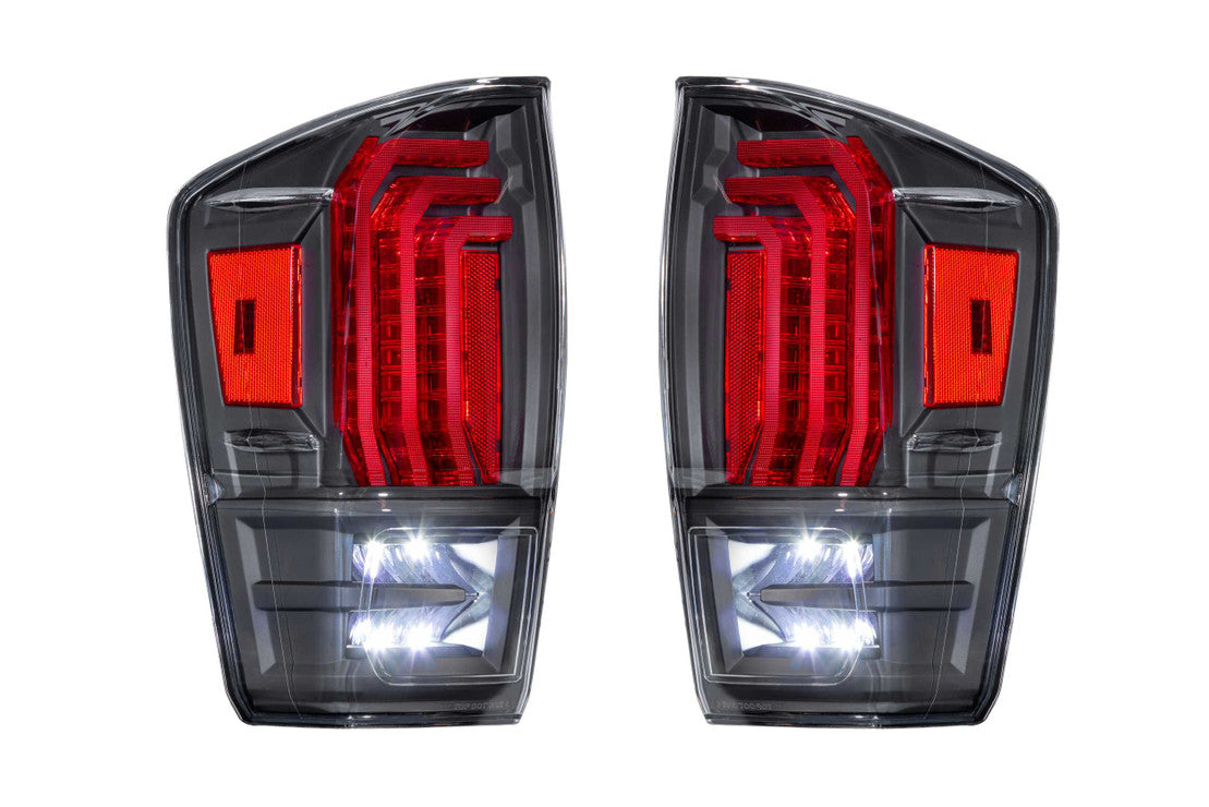 2016-2024 Toyota Tacoma Red/Smoked LED Tail Lights - Fits all models - AutoLEDTech.com