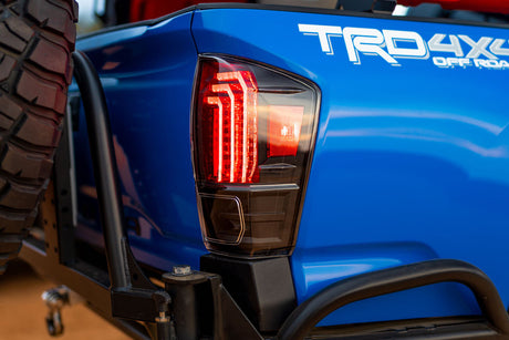 2016-2024 Toyota Tacoma Red/Smoked LED Tail Lights - Fits all models - AutoLEDTech.com