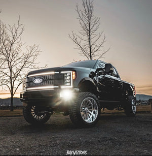 2017-2019 Ford Super Duty F250 F350 LED Grill Accent Light Bars Kit - AutoLEDTech.com