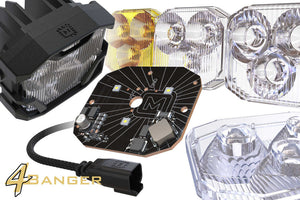 2017-2020 Ford Raptor 4Banger LED Fog Lights Pods + Bracket Assembly Kit LED headlight kit AutoLEDTech Oracle Lighting Trendz Flow Series RGBHaloKits OneUpLighting Morimoto