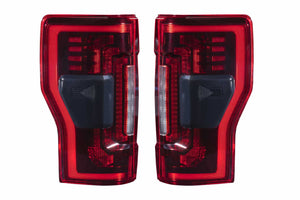 2017-2023 Ford Super Duty Red/Smoked LED Tail Lights - Fits all models LED headlight kit AutoLEDTech Oracle Lighting Trendz Flow Series RGBHaloKits OneUpLighting Morimoto