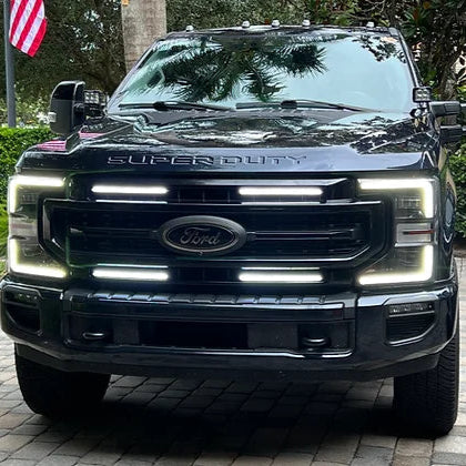2017-2022 Ford Super Duty F250 ANIMATED SWITCHBACK LED Grill Accent Lights Kit - AutoLEDTech.com