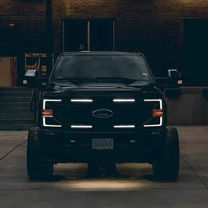 2017-2022 Ford Super Duty F250 ANIMATED SWITCHBACK LED Grill Accent Lights Kit - AutoLEDTech.com
