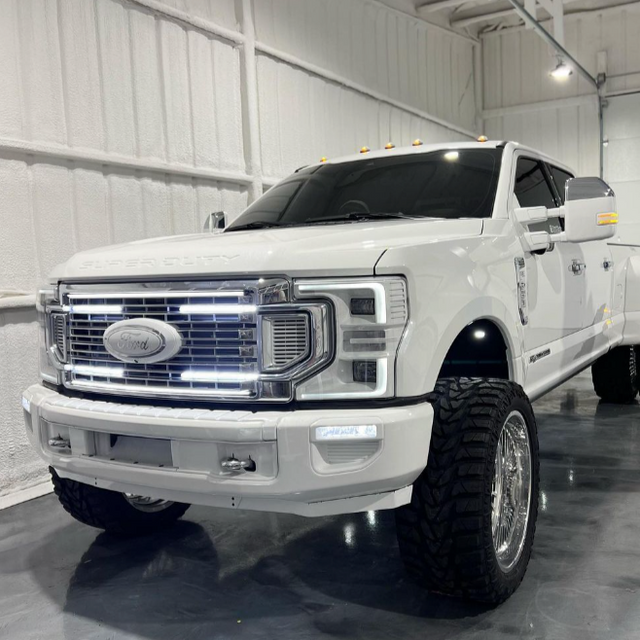2017-2022 Ford Super Duty F250 ANIMATED SWITCHBACK LED Grill Accent Lights Kit - AutoLEDTech.com