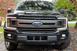 2018-2020 Ford F150 WHITE LED DRL Projector Headlights LED headlight kit AutoLEDTech Oracle Lighting Trendz Flow Series RGBHaloKits OneUpLighting Morimoto