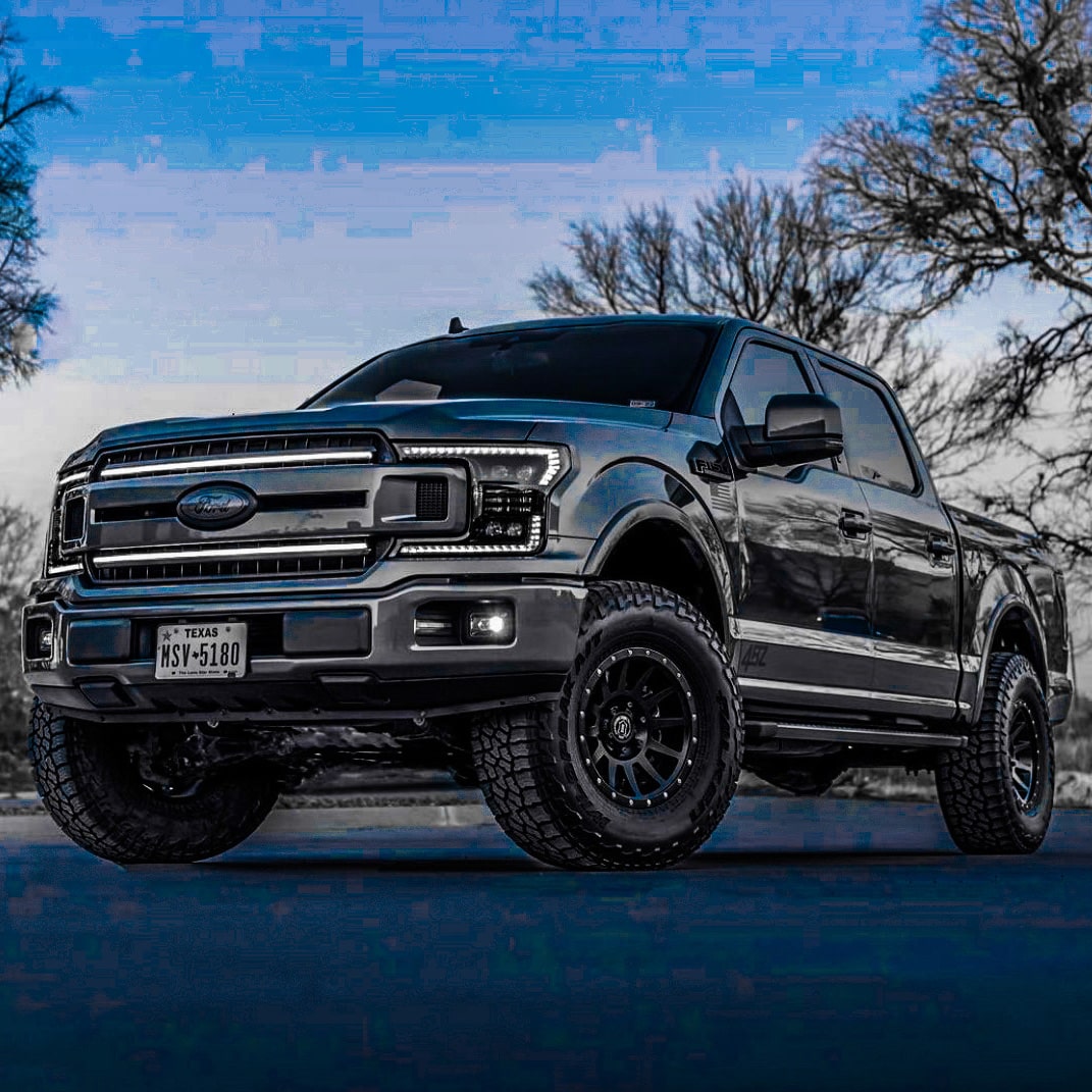 2018-2020 Ford F150 LED Grill Accent Lights Kit | XL, STX, XLT, KR, Lariat, Platinum, Limited LED headlight kit AutoLEDTech Oracle Lighting Trendz Flow Series RGBHaloKits OneUpLighting Morimoto