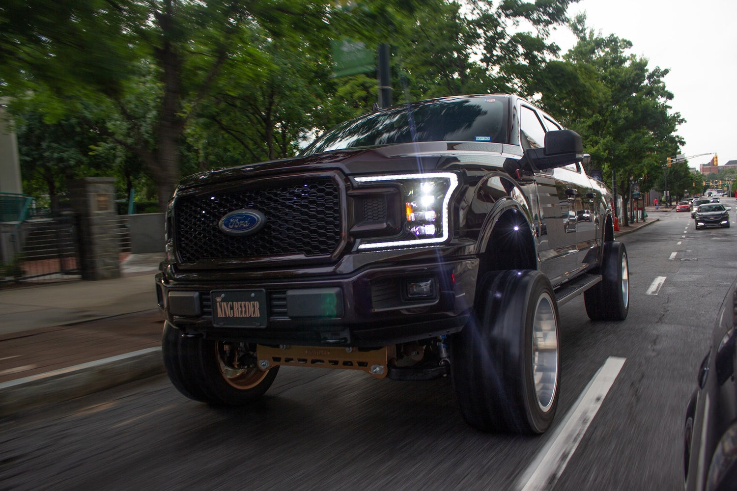 2018-2020 Ford F150 WHITE LED DRL Projector Headlights LED headlight kit AutoLEDTech Oracle Lighting Trendz Flow Series RGBHaloKits OneUpLighting Morimoto