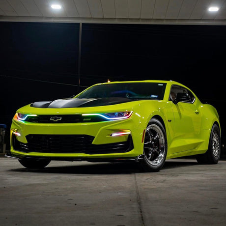 2019-2024 Chevrolet Camaro RS SS RGBW Color-Chasing LED DRL Board Tube Kit - AutoLEDTech.com