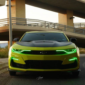 2019-2024 Chevrolet Camaro RS SS RGBW Color-Chasing LED DRL Board Tube Kit - AutoLEDTech.com