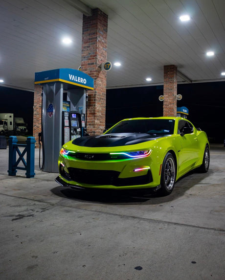2019-2024 Chevrolet Camaro RS SS RGBW Color-Chasing LED DRL Board Tube Kit - AutoLEDTech.com