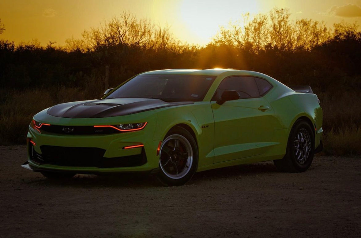 2019-2024 Chevrolet Camaro RS SS RGBW Color-Chasing LED DRL Board Tube Kit - AutoLEDTech.com