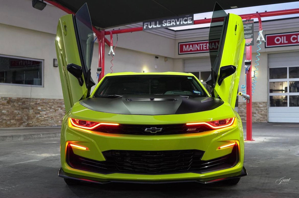 2019-2024 Chevrolet Camaro RS SS RGBW Color-Chasing LED DRL Board Tube Kit - AutoLEDTech.com