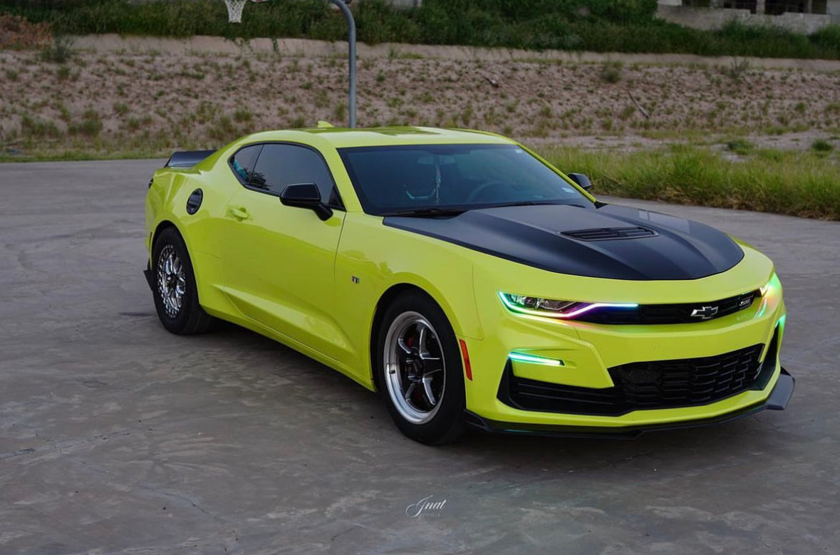 2019-2024 Chevrolet Camaro RS SS RGBW Color-Chasing LED DRL Board Tube Kit - AutoLEDTech.com