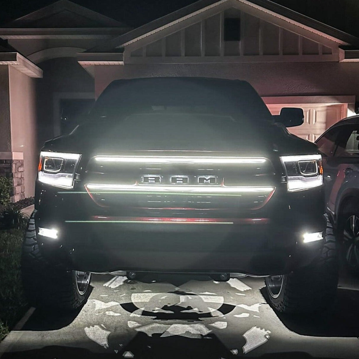 2019-2024 Ram 1500 Laramie LED Grill Accent Lights Bar Kit - AutoLEDTech.com