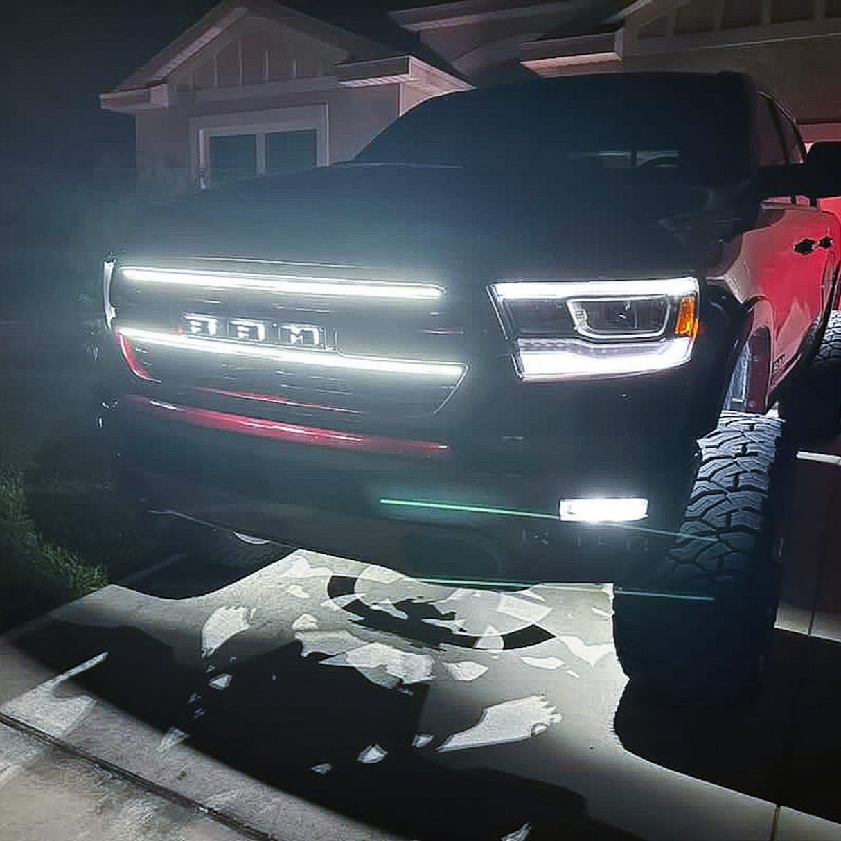 2019-2024 Ram 1500 Laramie LED Grill Accent Lights Bar Kit - AutoLEDTech.com