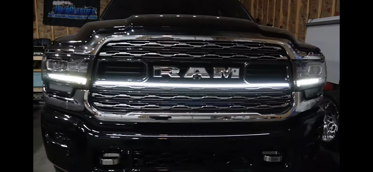2019-2023+ Ram 2500 3500 Limited LED Grill Accent Lights Kit LED headlight kit AutoLEDTech Oracle Lighting Trendz Flow Series RGBHaloKits OneUpLighting Morimoto