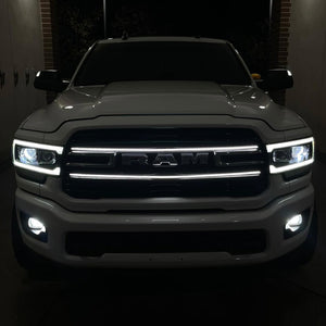 2019-2023 Ram 2500 3500 Laramie LED Grill Accent Lights Kit LED headlight kit AutoLEDTech Oracle Lighting Trendz Flow Series RGBHaloKits OneUpLighting Morimoto