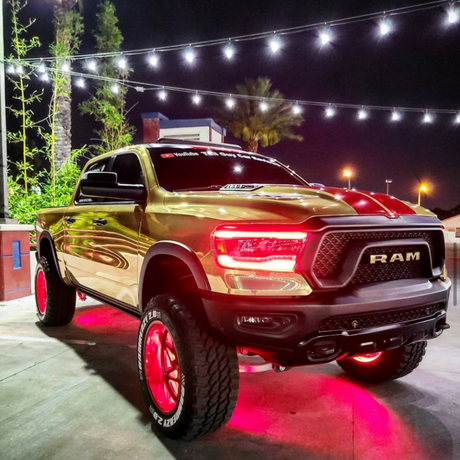 2019-2023 Ram 1500 Truck RGBW +A LED DRL Boards (Laramie Rebel Big Horn) LED headlight kit AutoLEDTech Oracle Lighting Trendz Flow Series RGBHaloKits OneUpLighting Morimoto