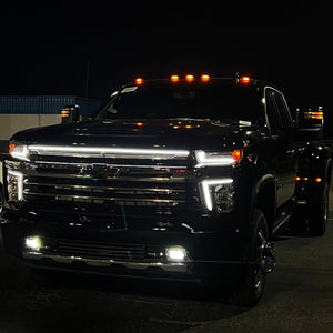 2020-2023 Chevrolet Silverado 2500 3500 HD LED Grill Accent Lights Kit | LT LTZ High Country LED headlight kit AutoLEDTech Oracle Lighting Trendz Flow Series RGBHaloKits OneUpLighting Morimoto