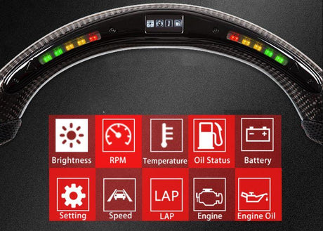 2014-2019 Chevrolet C7 Corvette Custom Carbon Fiber Steering Wheel w/ LED RPM Display LED headlight kit AutoLEDTech Oracle Lighting Trendz Flow Series RGBHaloKits OneUpLighting Morimoto