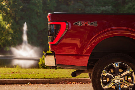 2021-2023+ Ford F-150 & Raptor Red/Smoked Full LED Tail Lights - Fits all models LED headlight kit AutoLEDTech Oracle Lighting Trendz Flow Series RGBHaloKits OneUpLighting Morimoto